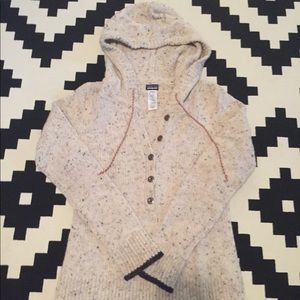Patagonia hooded knit sweater